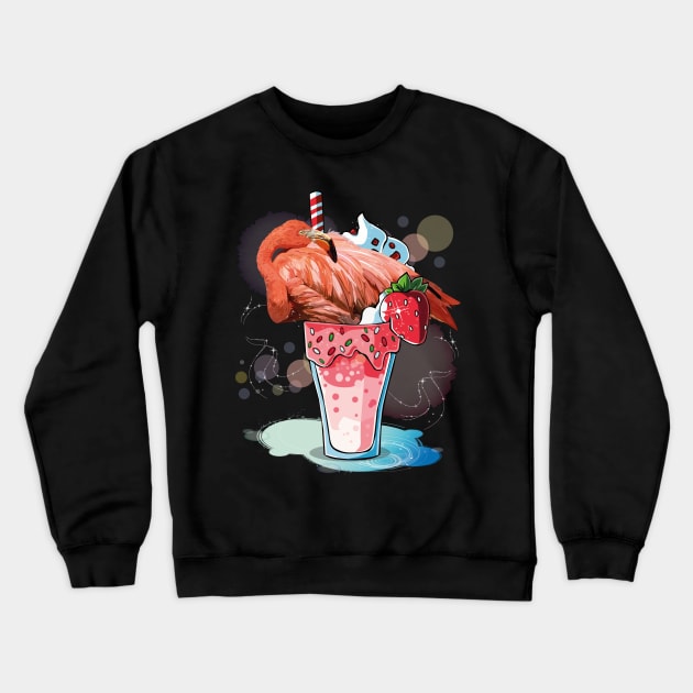 Flamingo Crewneck Sweatshirt by obscurite